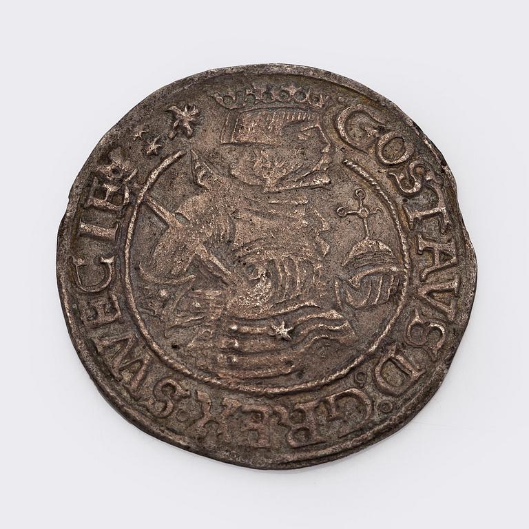 Coin, 1/2 mark, king Gustav Vasa, silver 1536-1560.