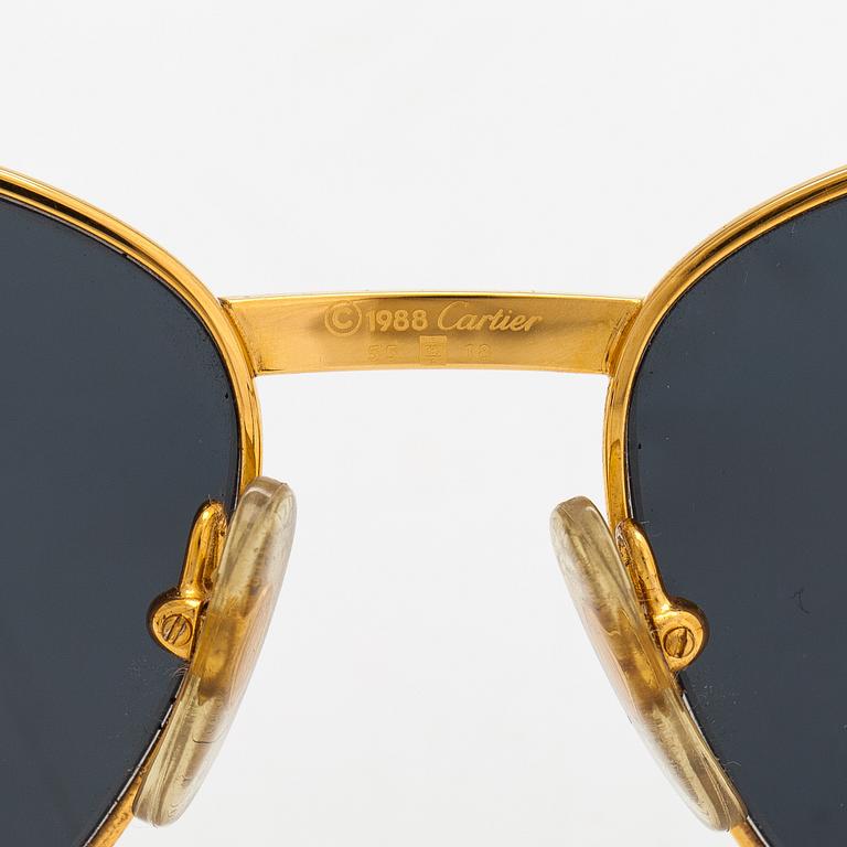 Cartier, Louis Sapphire, silmälasikehykset lasilla. Merkitty Cartier Paris Made in France, 1988, 55 18 135.