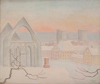 833. Einar Jolin, Winter in Visby, Gotland.