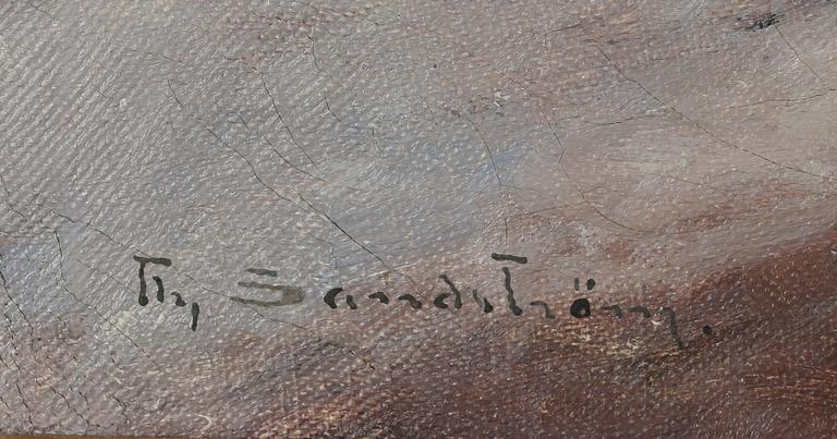 THERESIA SANDSTRÖM, olja på duk, signerad.