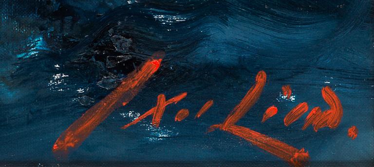 AXEL LIND, oil on canvas, signed.