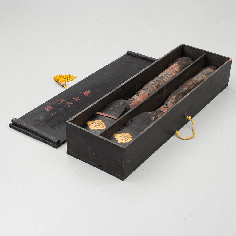 UTSUBU, japanska pilkoger, ett par, Momoyama / tidig edo, 1500-tal.