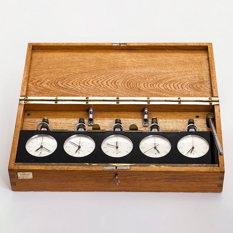 Omega, sekuntikelloja, 5 kpl, Rattrapante, kronografi, 65 mm.