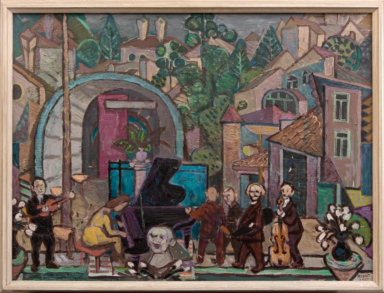 Ildefons Houwalt, oil on canvas signed and dated 1960.