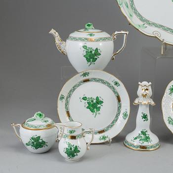 Porcelain tableware, 10 pieces, Herend, Hungary.