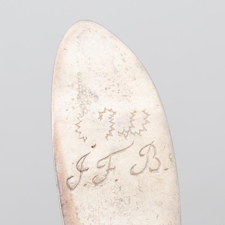 Spoons, 24 pieces, silver, Sweden, 18th–19th century.