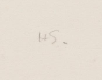 HELENE SCHJERFBECK, teckning, signerad.