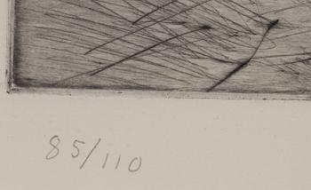 Evert Lundquist, "Vid fönstret (Genom porten)".