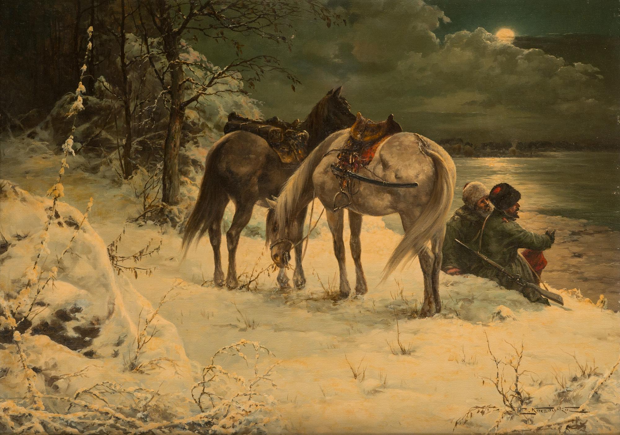 Zygmunt Kaczowka, olja på duk, signerad.