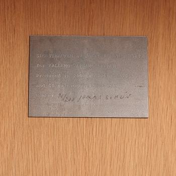 Jonas Bohlin, A Jonas Bohlin stained oak and patinated steel cabinet 'Slottsbacken', Källemo, Sweden circa 1987.