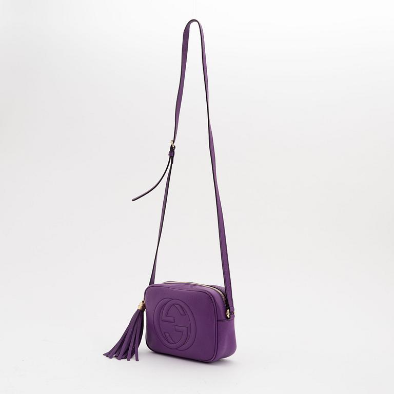 Gucci, a purple leather 'Soho Small' handbag, 2016.