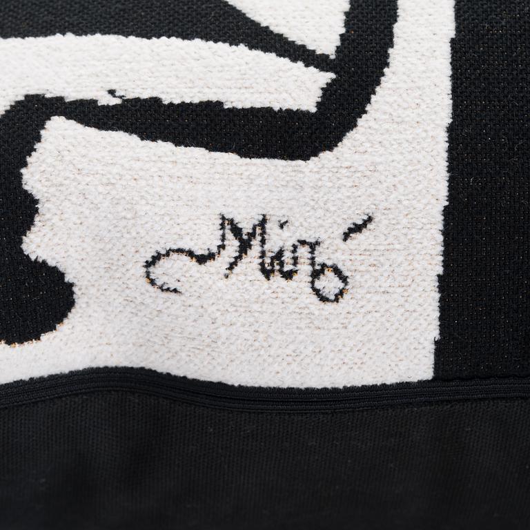 Cushion "Femme, oiseau 1976", Miro, Jules Pansu.
