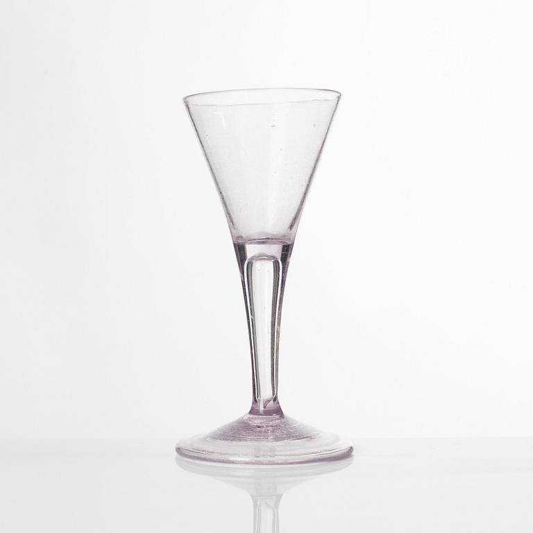 A Swedish glass, presumably Kungsholms glass manufactory, 18th century.