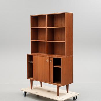 SIDEBOARD/SKÅP/BOKHYLLA, teak och teakfanér. Bräntorps. 1960-tal.