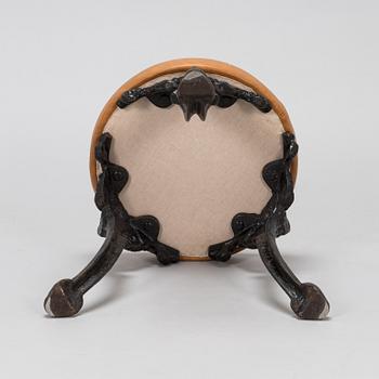 Cast iron stool, late 19th century.