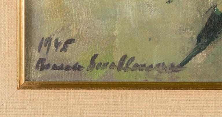 Anna Snellman, oil on canvas, signed and dated 1945.