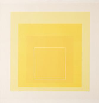 352. Josef Albers, "White lines square I".