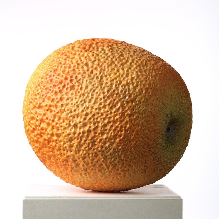 Hans Hedberg, a faience sculpture of a bitter orange, Biot, France.