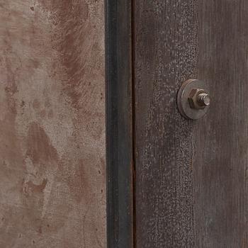 A Jonas Bohlin stained oak and iron 'Slottsbacken' cabinet, Källemo Sweden 1987.