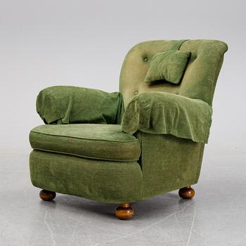 Josef Frank, fåtölj, modell 336, Firma Svenskt Tenn, modellen formgiven 1934.