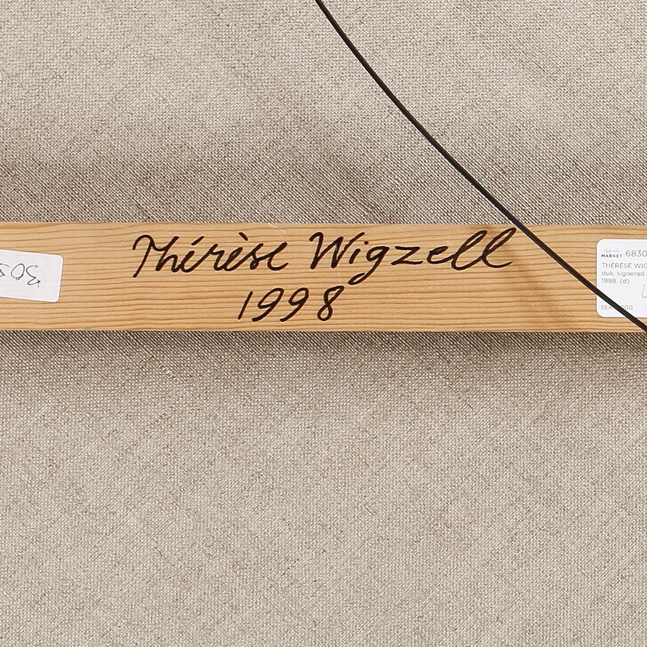 THÉRÈSE WIGZELL, olja på duk, signerad och daterad 1998.