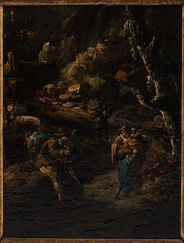 Thomas Barker of Bath, Skogsinteriör med figurer.