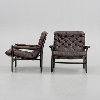 FÅTÖLJER, ett par, Bruno Mathsson, Dux, 1900-talets andra hälft.