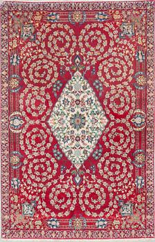 MATTA, semiantik, Isfahan, part silk, ca 168 X 108 cm.