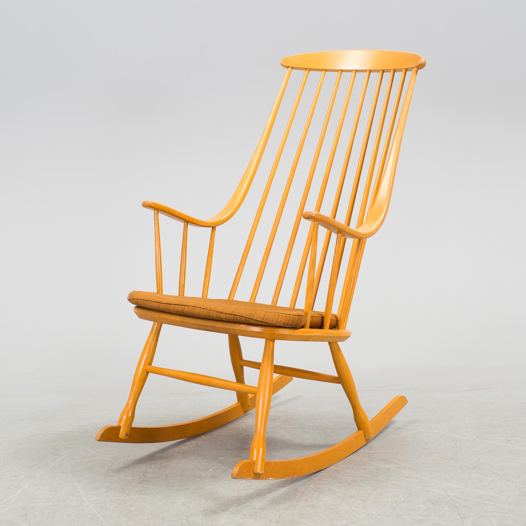 A rocking chair by Lena Larsson, Nesto, Nässjö stolfabrik.