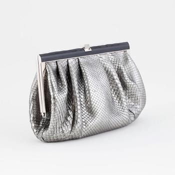 RALPH LAUREN, a phyton clutch.