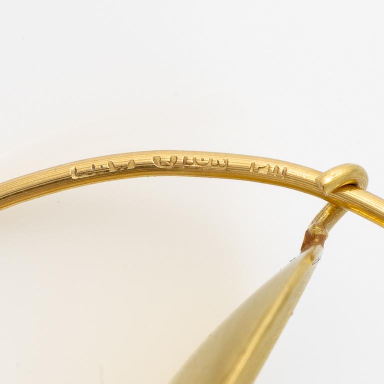 Hedwig Westermark, ett par örhängen, 18K guld, Stockholm.