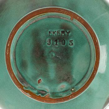 An earthenware vase, Upsala Ekeby, first half of the 20th century.