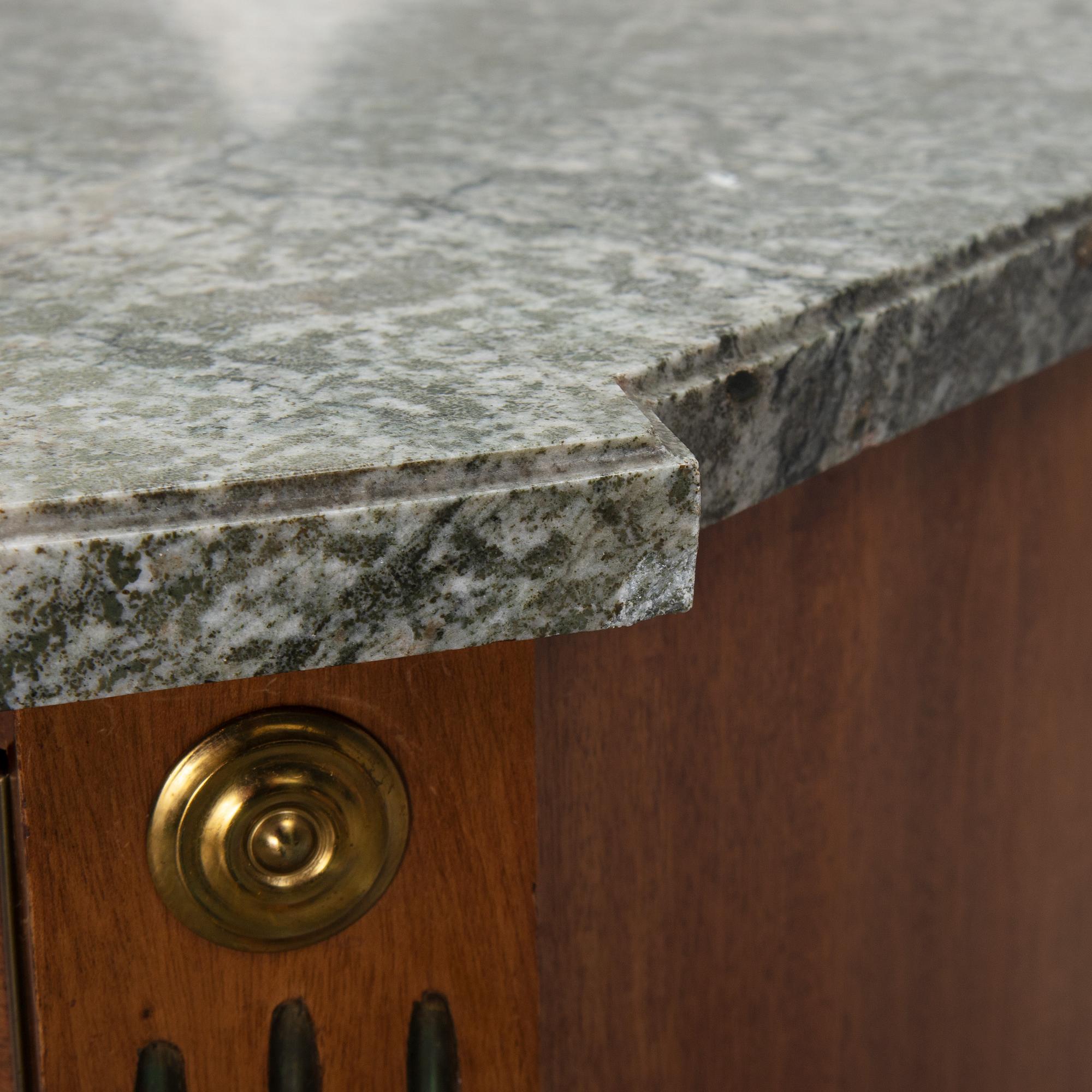 A gustavian style chest of drawers from the second half of the 20th century.