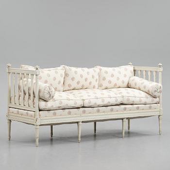 A Swedish Gustavian sofa, late 18th century.