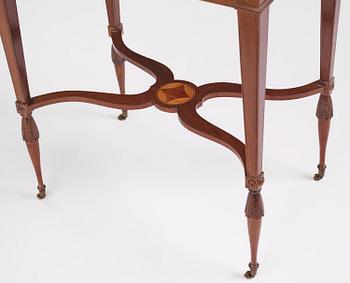 A late Gustavian mahogany table by F. A. Eckstein (master in Stockholm 1794-1814).