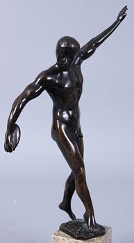 ALFRED MORET, tillskriven, skulptur, brons, sign.