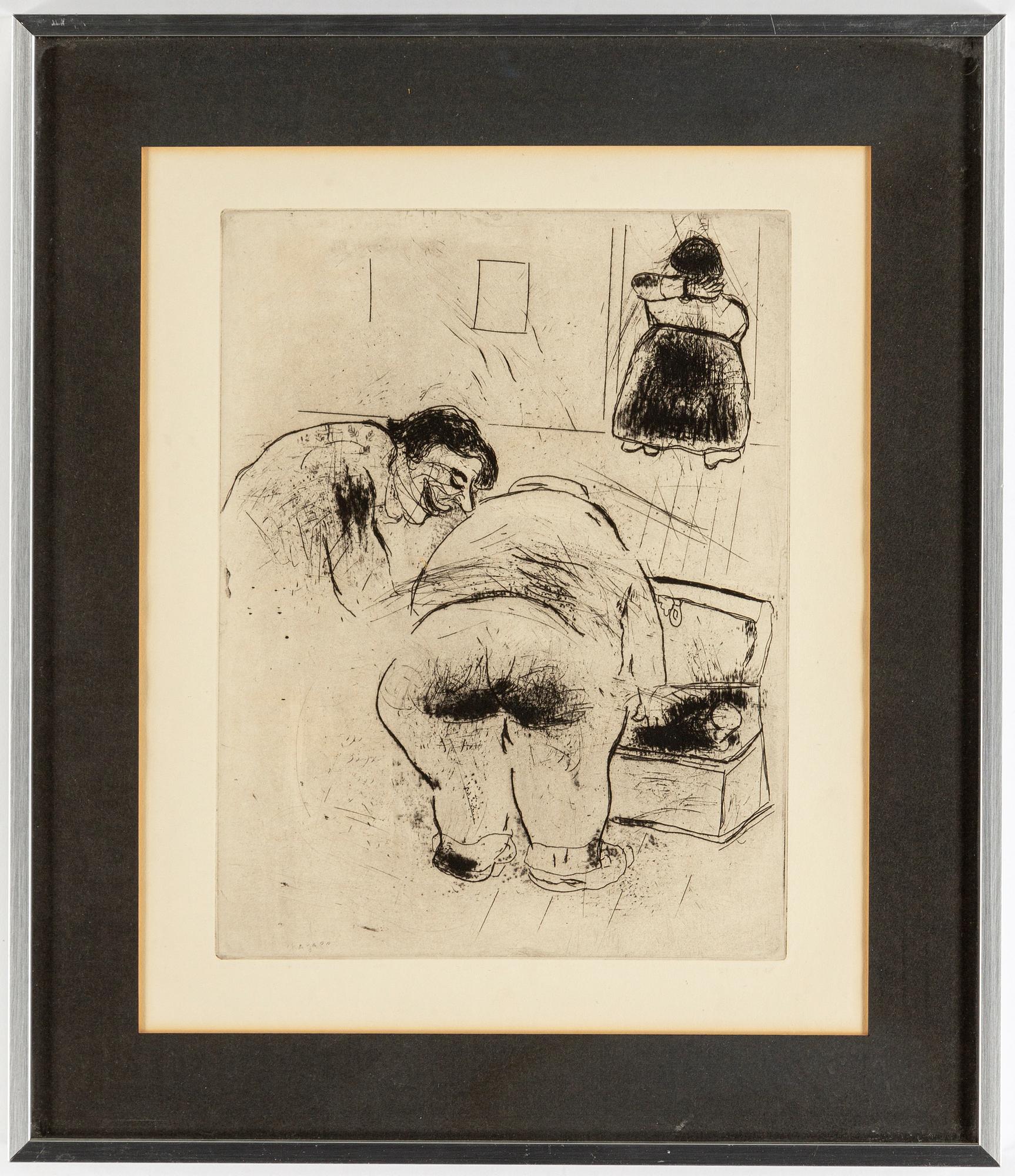 MARC CHAGALL, etching, signed in the plate.