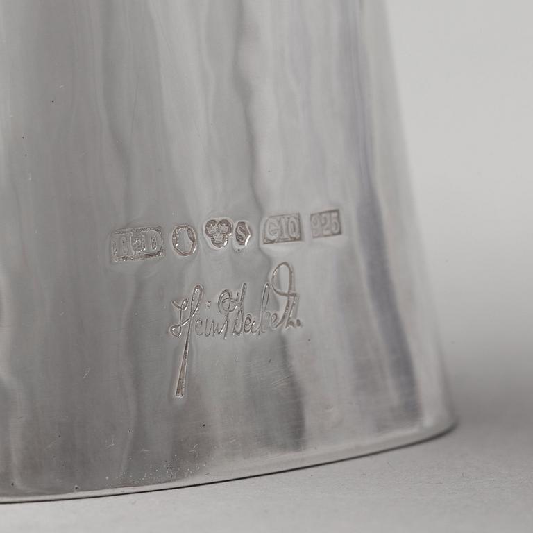 Heinz Decker, a sterling silver sugar castor, Stockholm 1977.