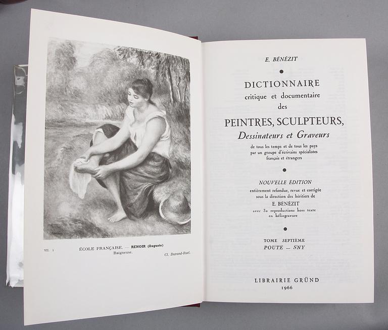 BÖCKER, 8 band. Dictionnaire des peintres, sculpteurs, dessinateurs, et graveurs,  E. Benezit, Librarie Gründ, Paris 1966.