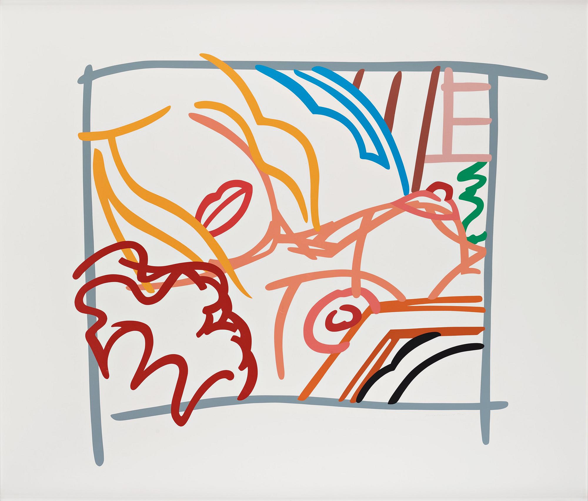 Tom Wesselmann, "Bedroom blonde doodle with photo".