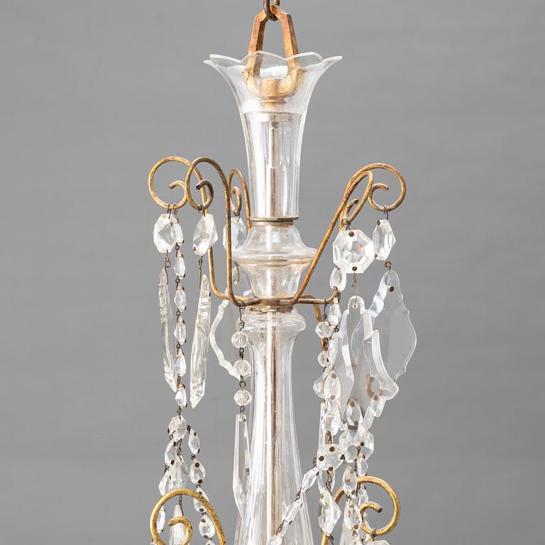 A chandelier, turn of the century 1900.