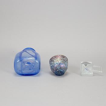 BERTIL VALLIEN, glass, three pieces.