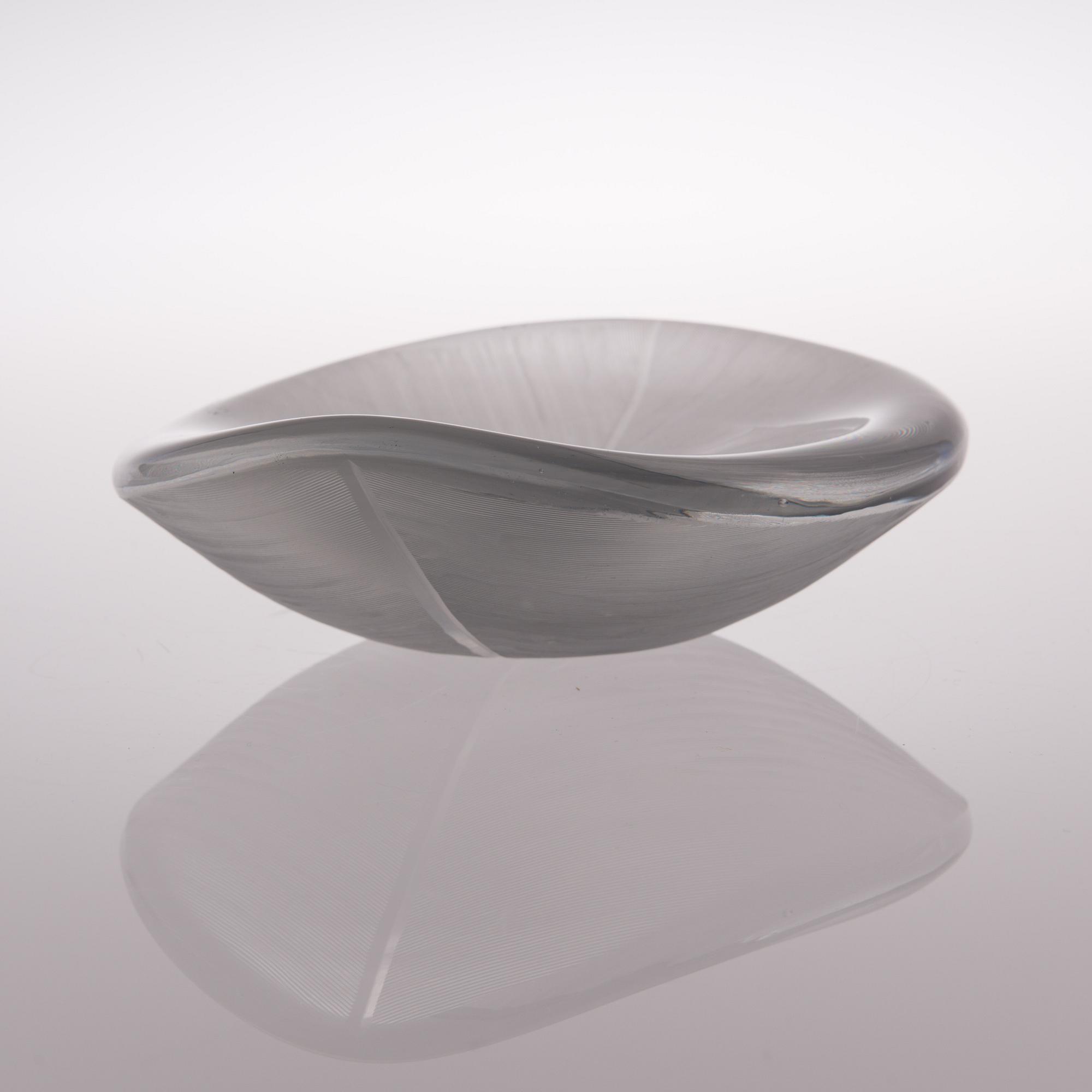 A "Leaf" dish signed Tapio Wirkkala Iittala.