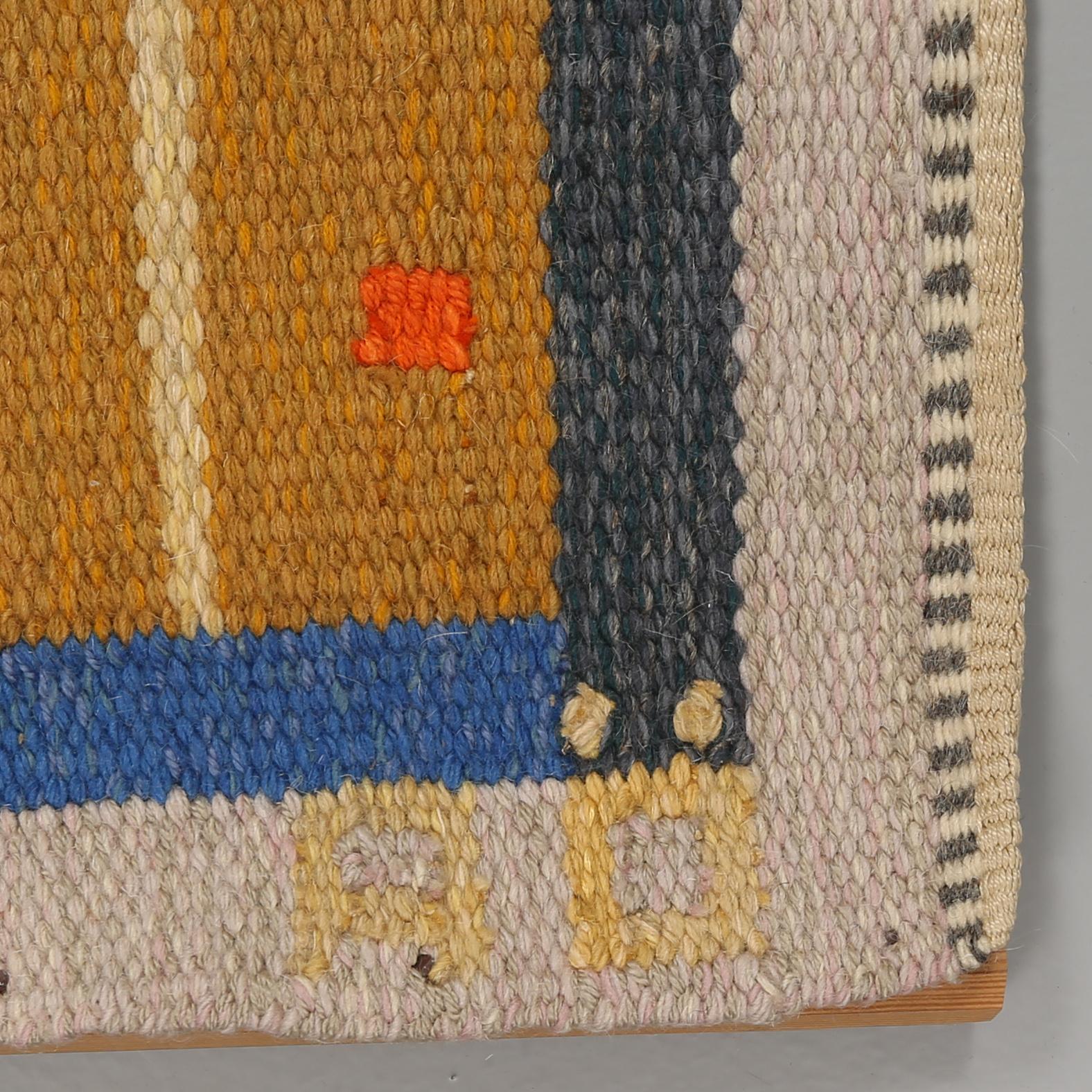 VÄGGBONAD, rölakan, Agda Österberg, signerad, 198x150 cm.