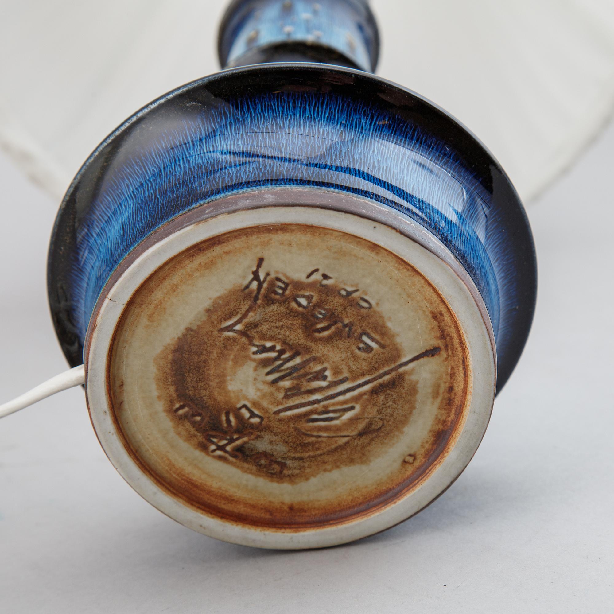 Carl-Harry Stålhane, a unique stoneware table light, Rörstrand.