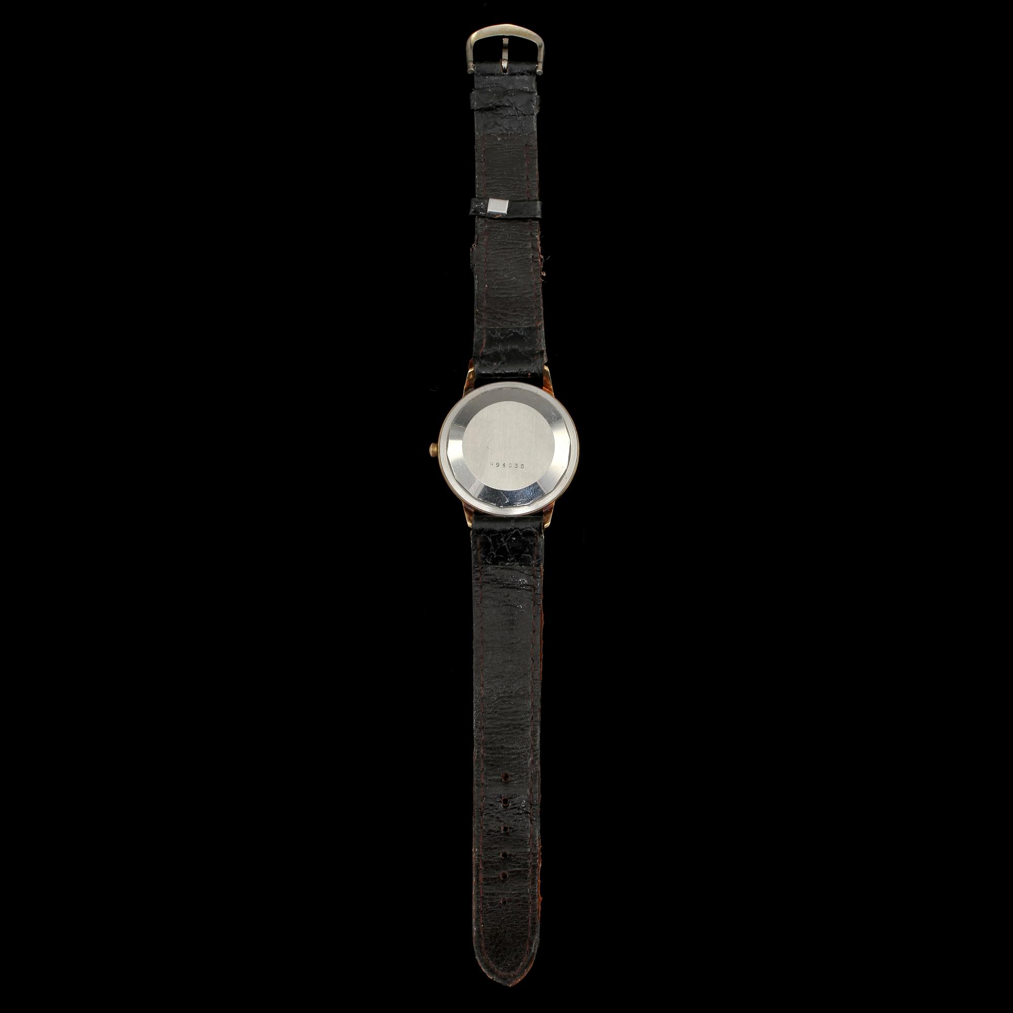 ARMBANDSUR, 14 k guld samt stål, Jaeger Le Coultre, 1900-talets andra hälft.
