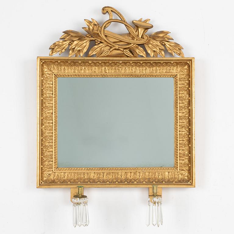 A mirrior wall sconce, 19th century.