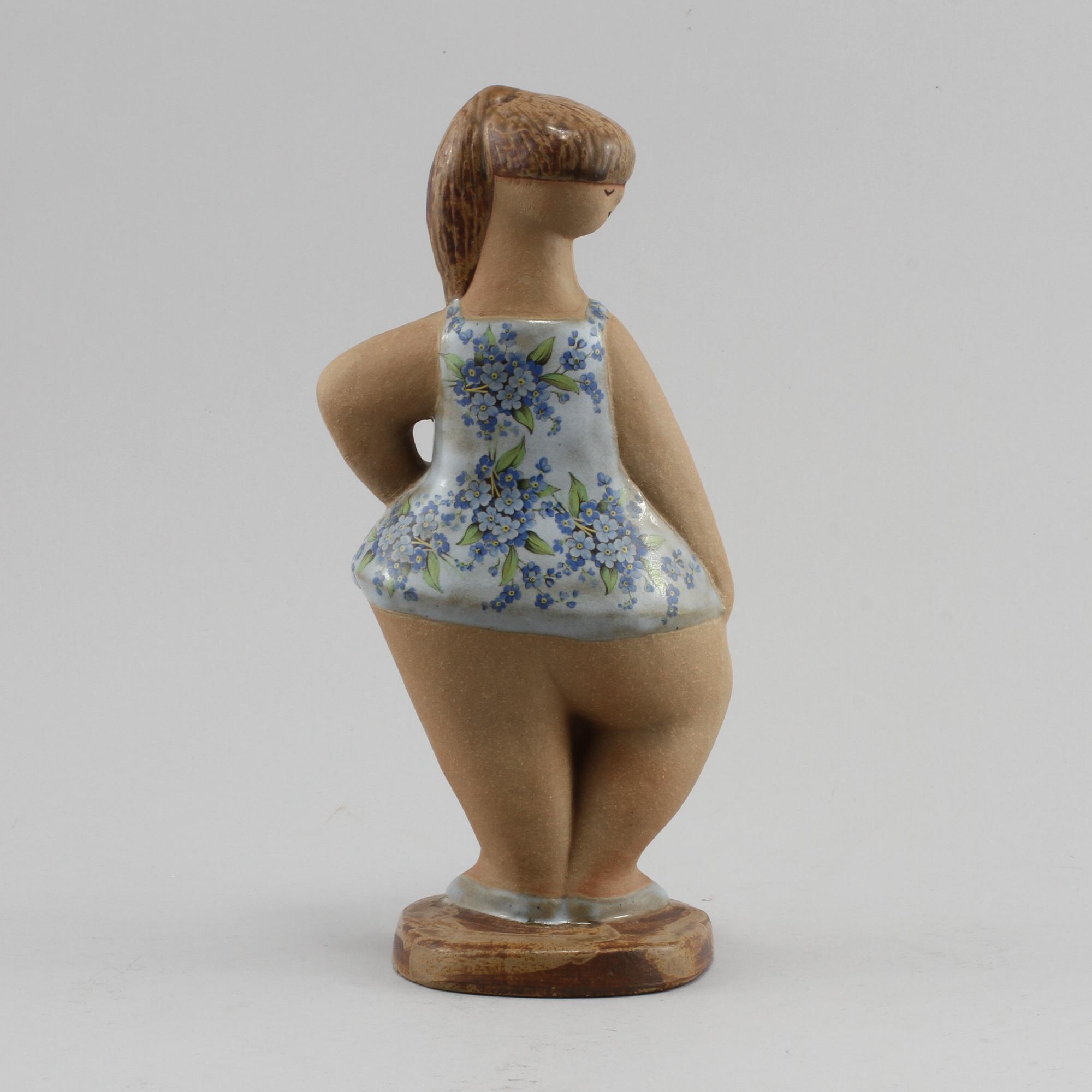 FIGURIN, stengods, Lisa Larson, Gustavsberg. 1900-talets andra hälft.