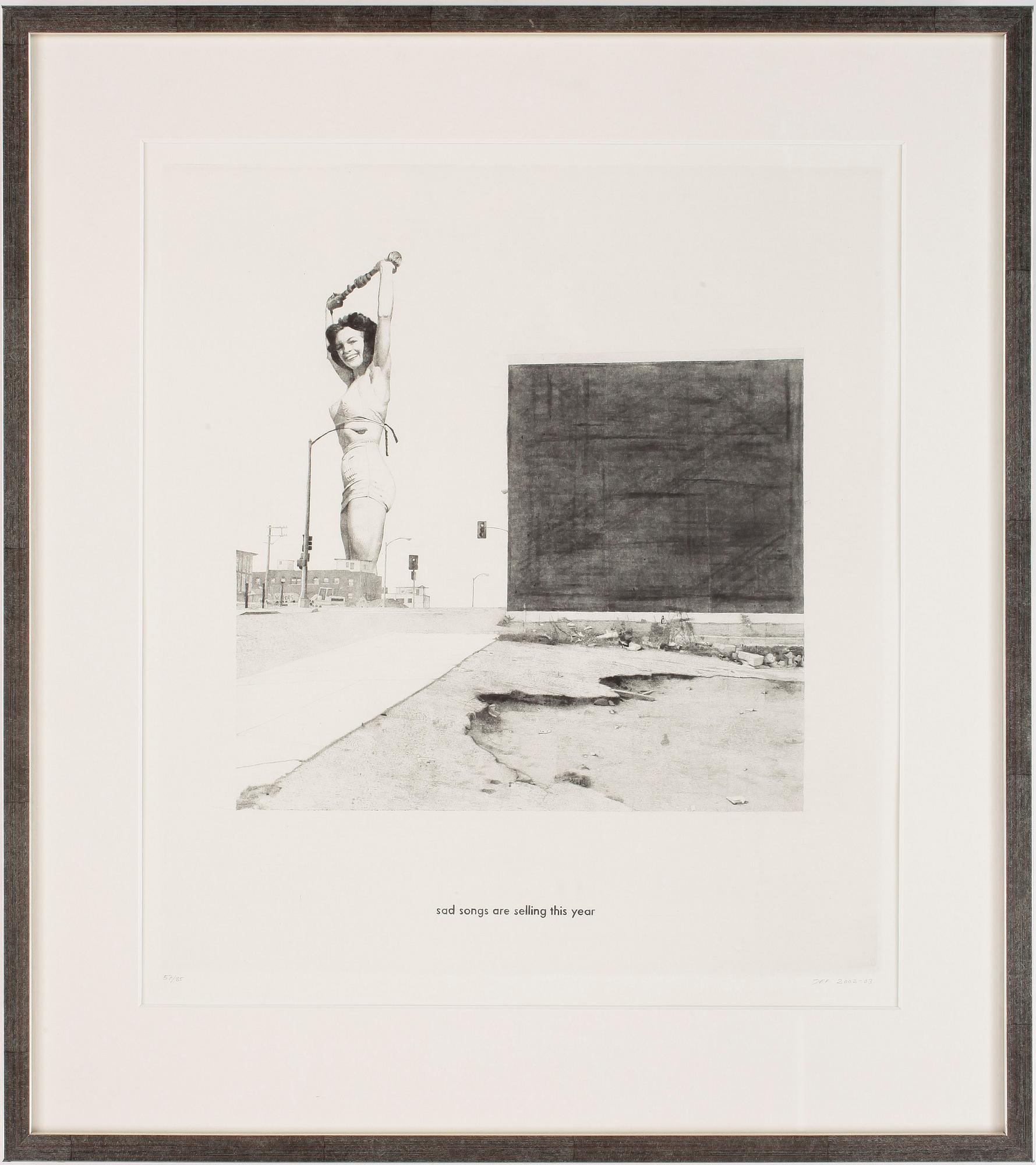 JOHN-E FRANZEN, etsning, sign o numr. 57/85, dat 2002.