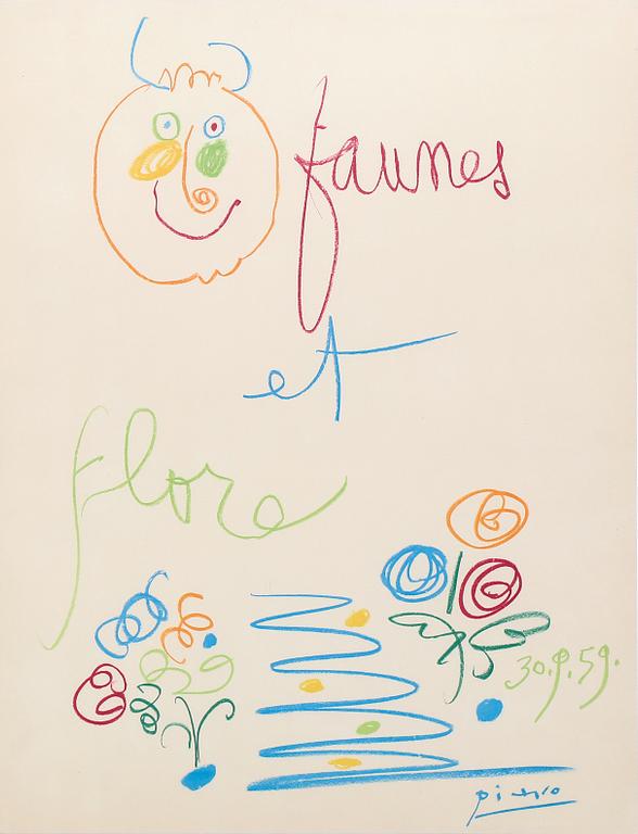 Pablo Picasso, from "Faune et Flore d'Antibes".